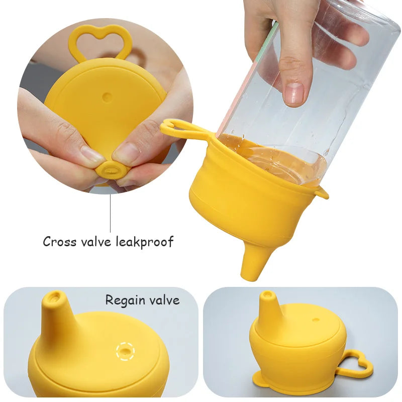 Silicon Baby Feeding Sippy Cups