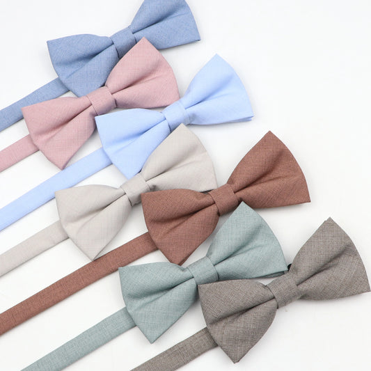 Soft Polyester Solid 15 Colors Bowtie