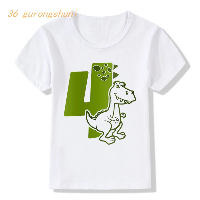 Birthday Number kids t shirt for boys