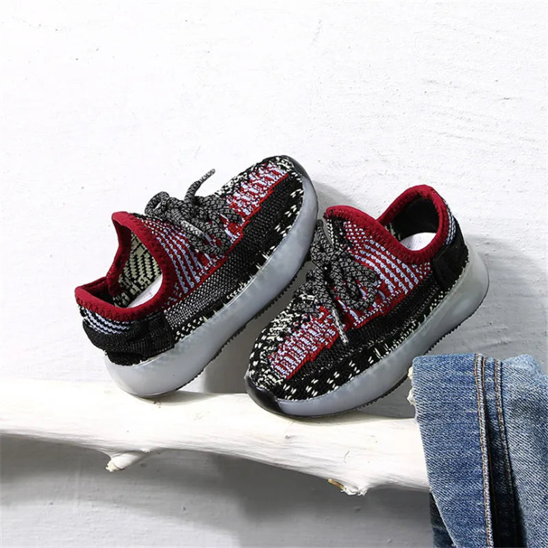 Lace Breathable colourful sport shoes