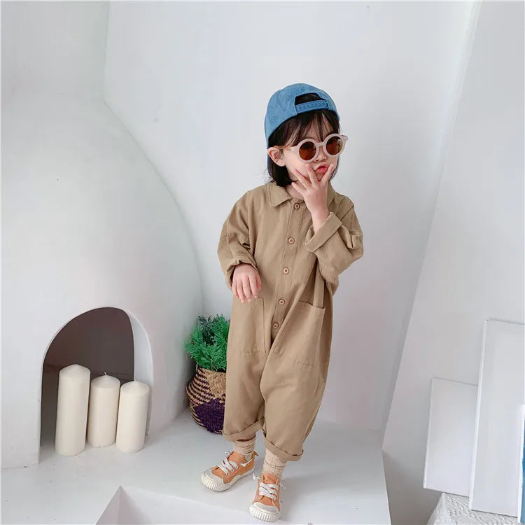 Children Jumpsuit Casual Denim 1-7 Y