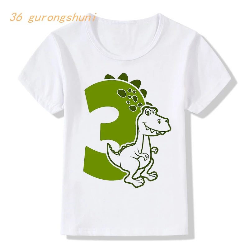 Birthday Number kids t shirt for boys