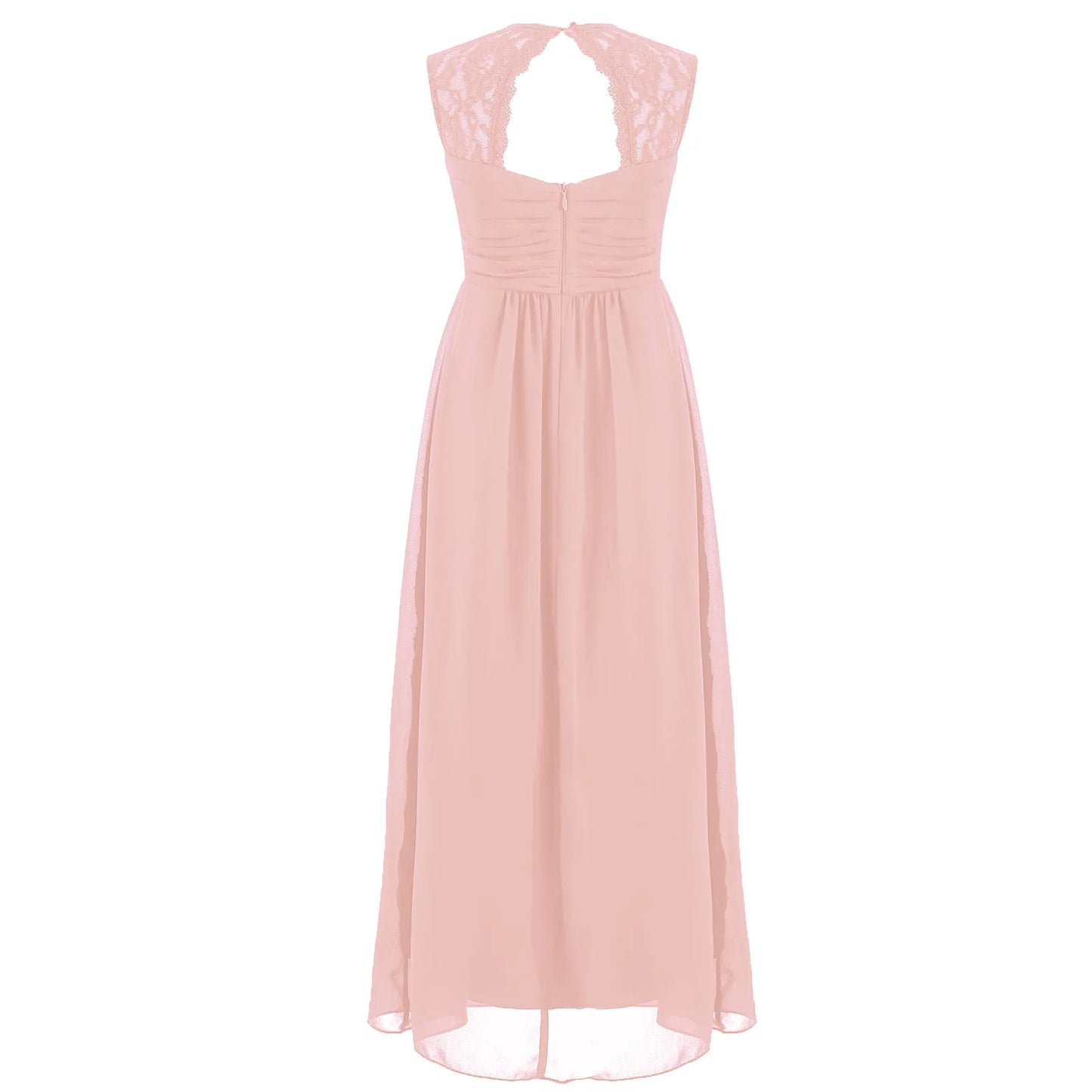 Kid Lace Chiffon Maxi Dress