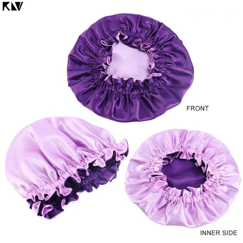 Silky Satin Bonnet Double Layer