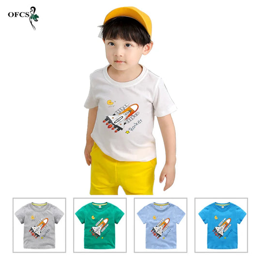 Cotton Short Sleeve rocked Tshirt