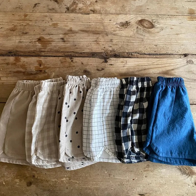 Boy Cotton And Linen Loose shorts