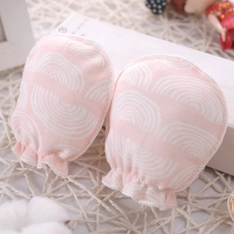 Cotton Anti Scratch Gloves Newborn