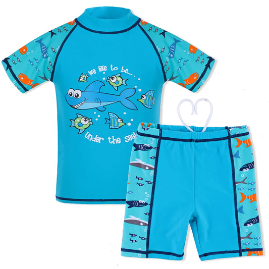 Two Piece Swimsuit Cartoon Shark