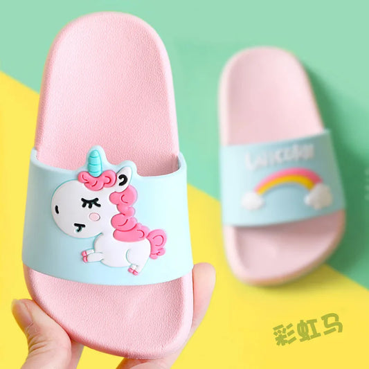 Unicorn Slippers Rainbow