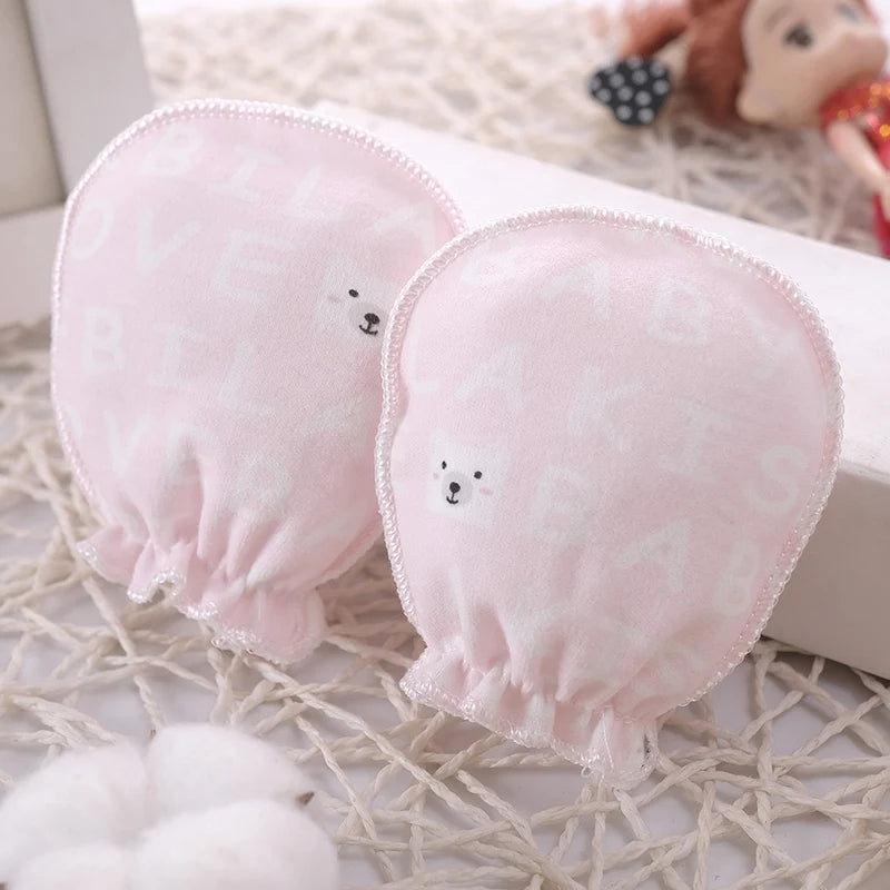 Cotton Anti Scratch Gloves Newborn