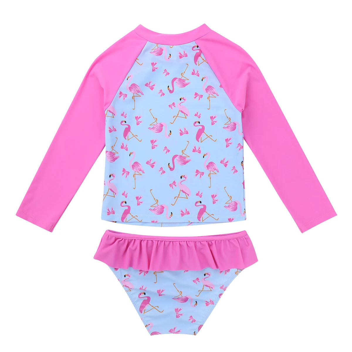 Kids 2Pc flamingo Swimsuit