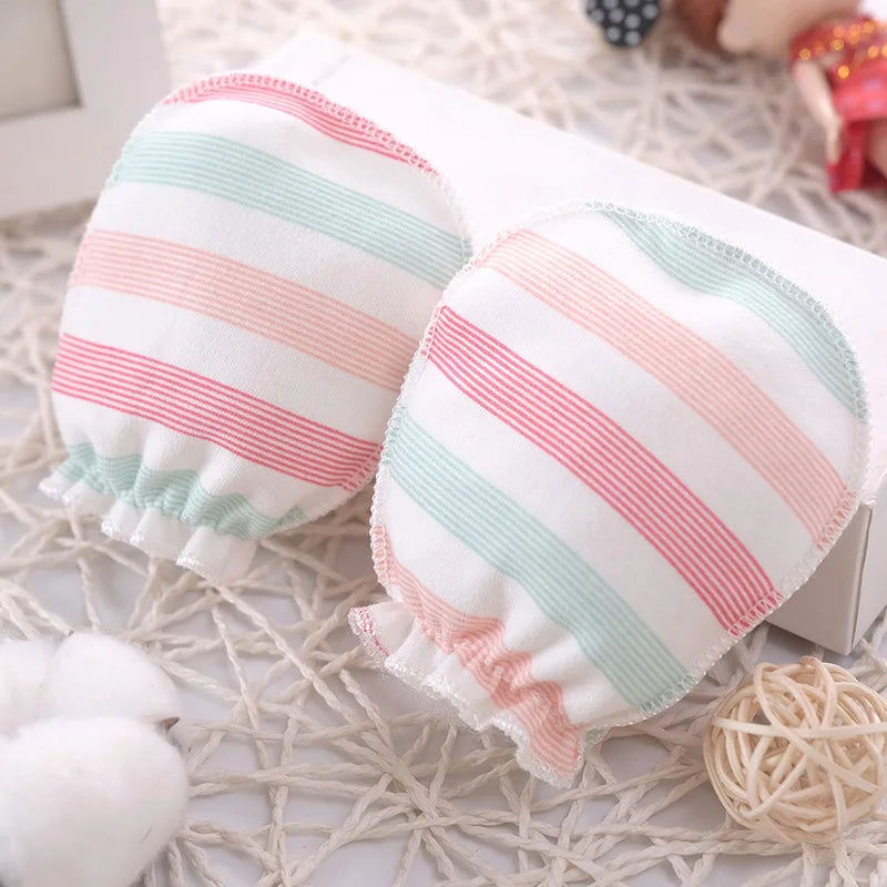 Cotton Anti Scratch Gloves Newborn