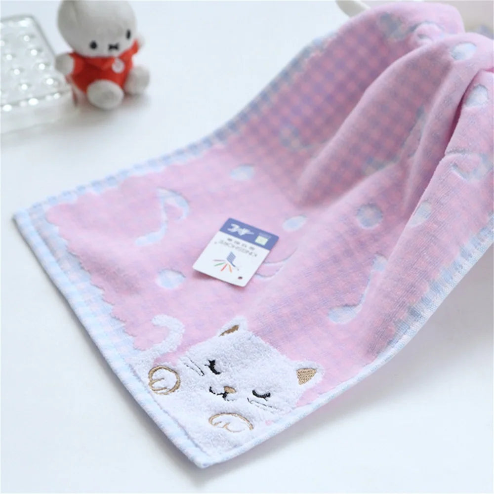 Cotton Children kitten Towel