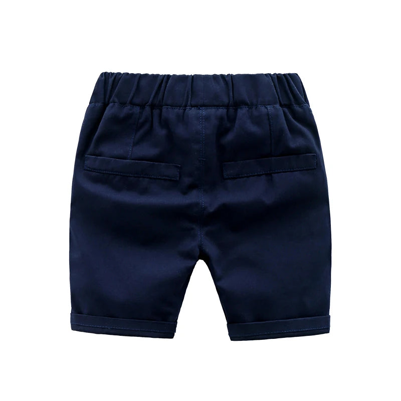 Boys Shorts Cotton Solid Color