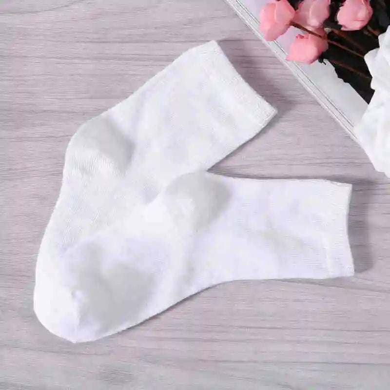 5 Pairs Kids Pure White Sock