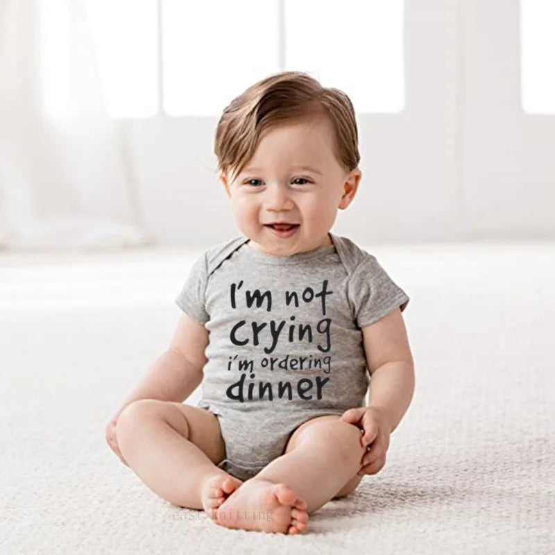 4 Color Newborn Clothes Letter Print