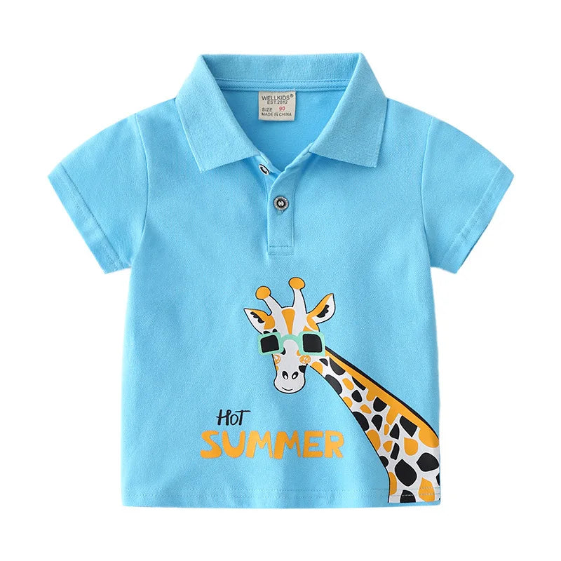 Summer Cute Polo T-shirts For Boys