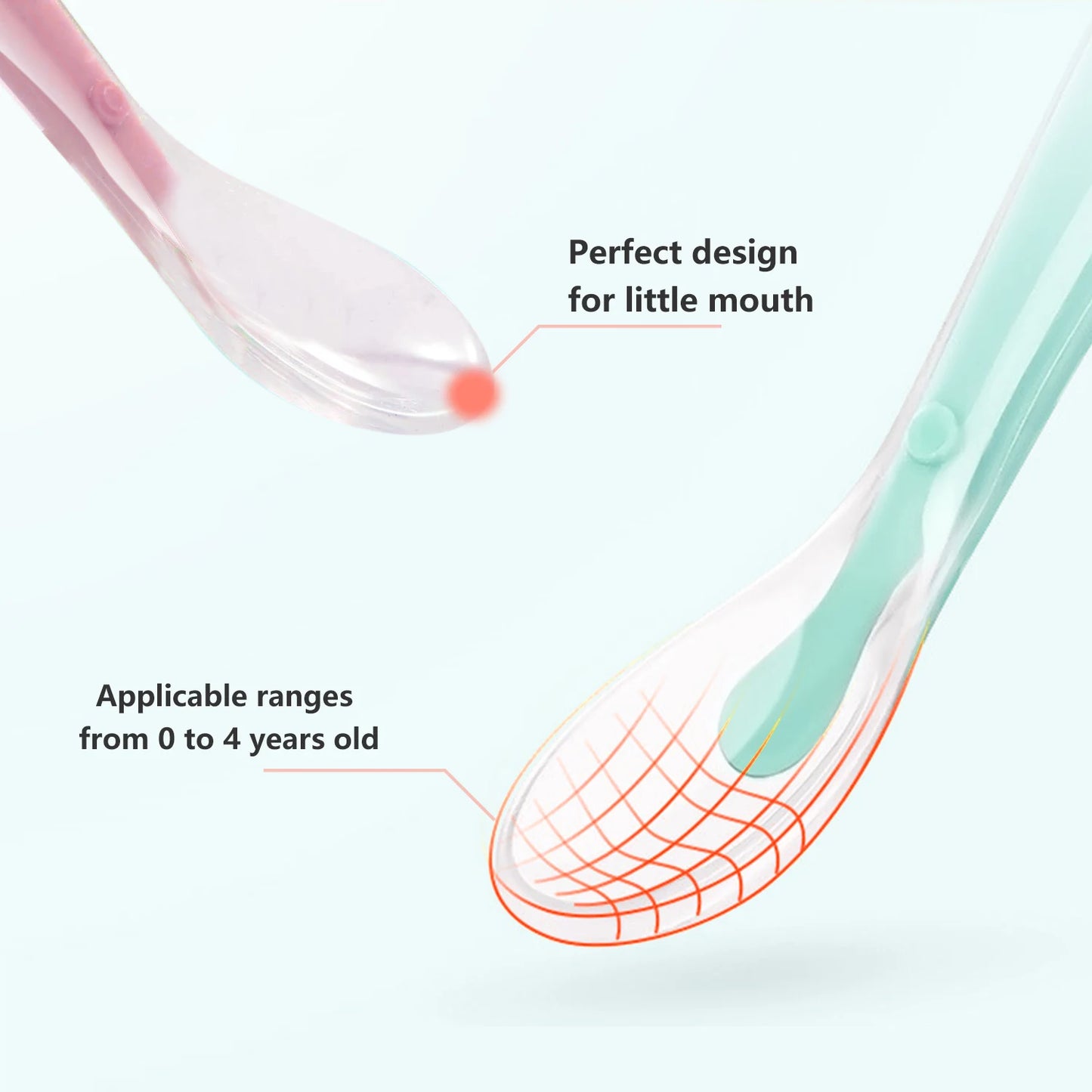 Silicone Training Feeding Spoons