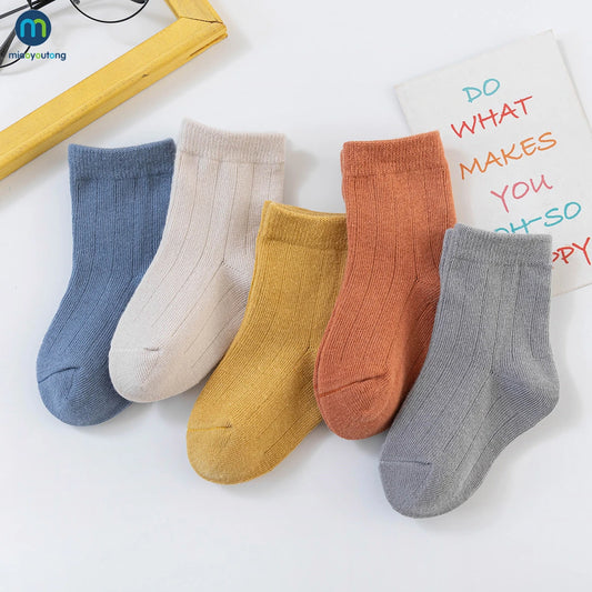 5 Pairs kids Socks Cotton