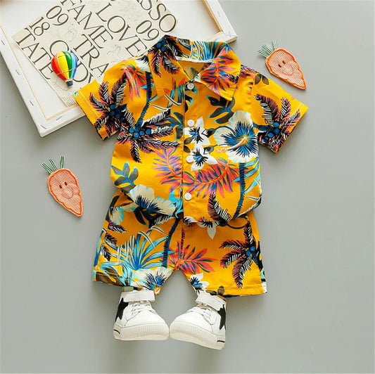 0-5Y Summer Floral Print Sets 2Pcs