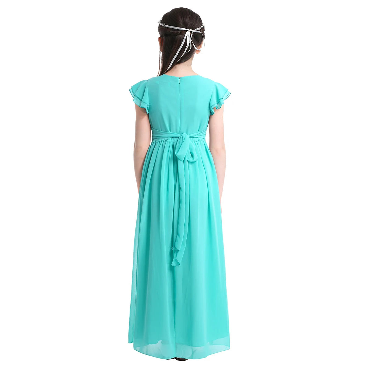 Chiffon Tulle Maxi Dress