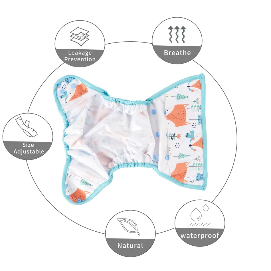 1 pcs diaper waterproof adjustable