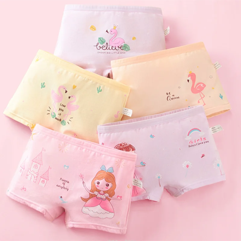 5Pcs Girls Cartoon Underpants