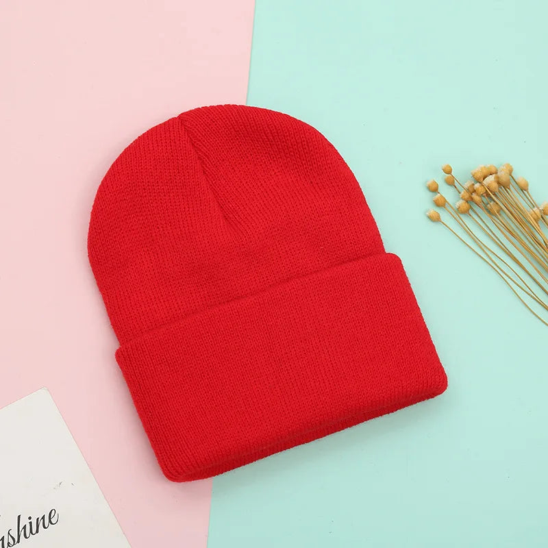 Kids solid colour beanie