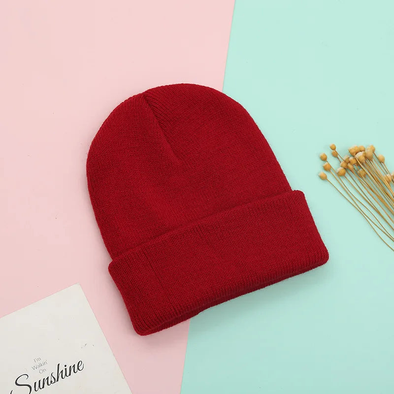 Kids solid colour beanie