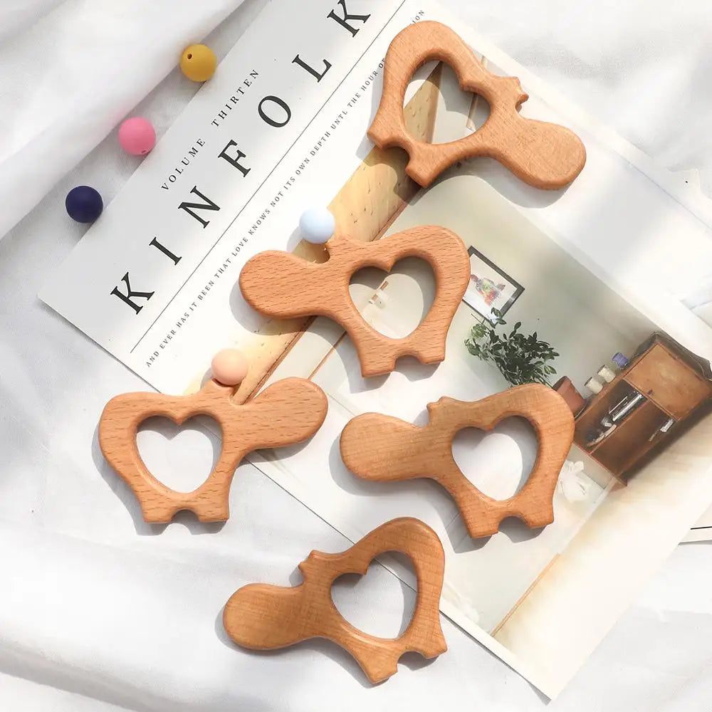 1pc Teether Wooden Animal