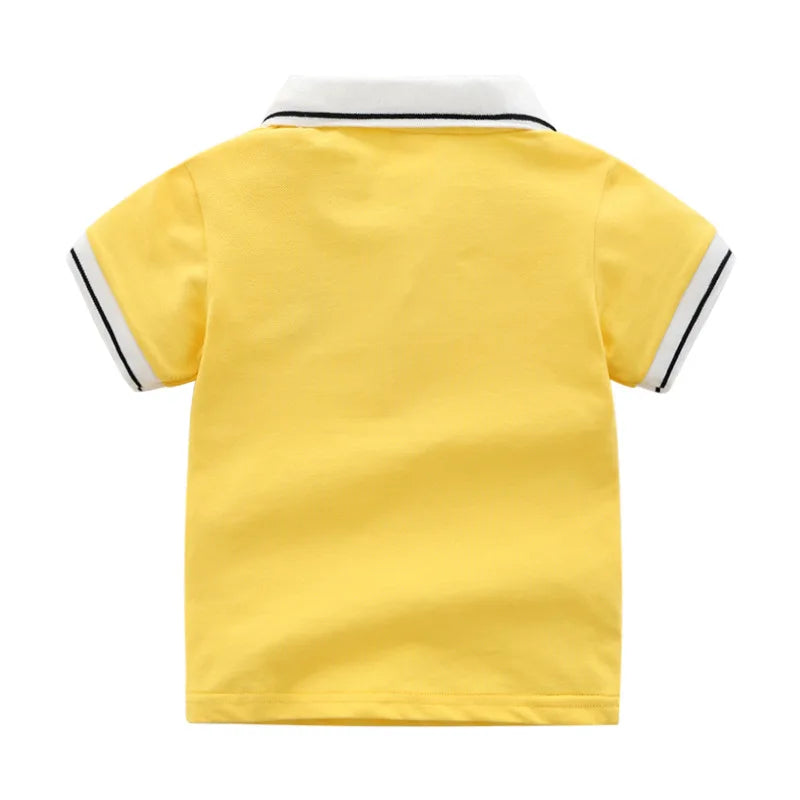 Solid Color Boys Shirts Cotton