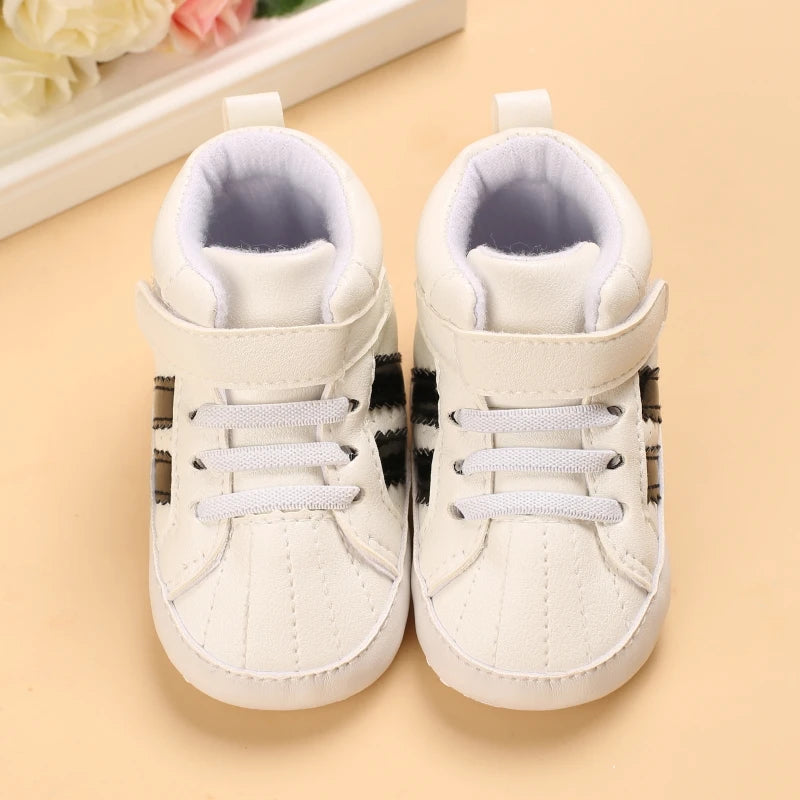 Soft Soled White Sports Shoes