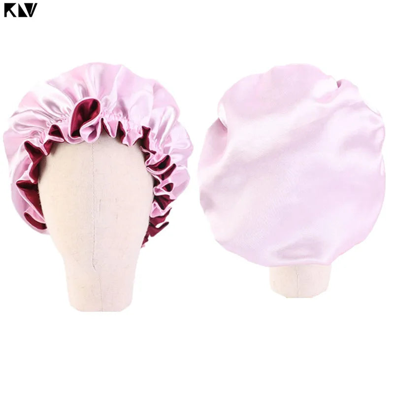 Silky Satin Bonnet Double Layer