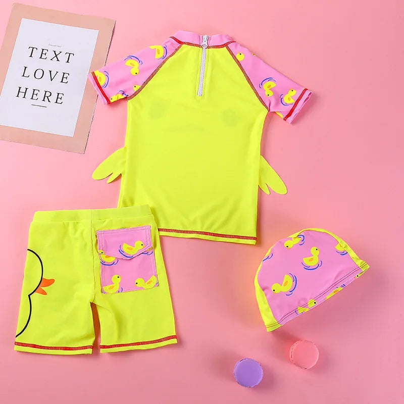 Duck Children Swimsuit UV Protection