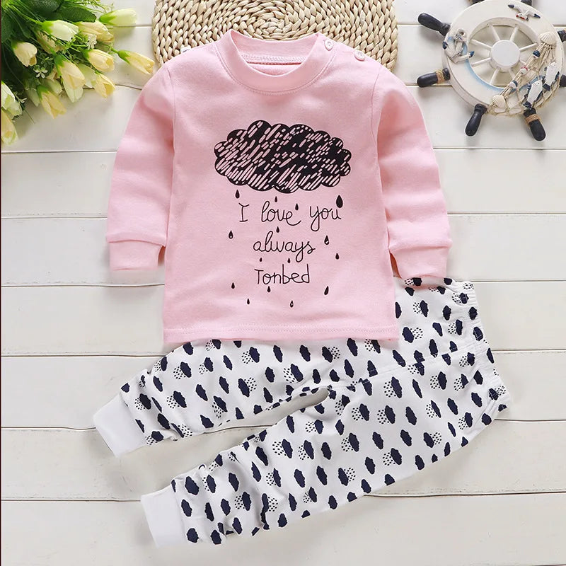 2Pcs/set Cotton print Clothes