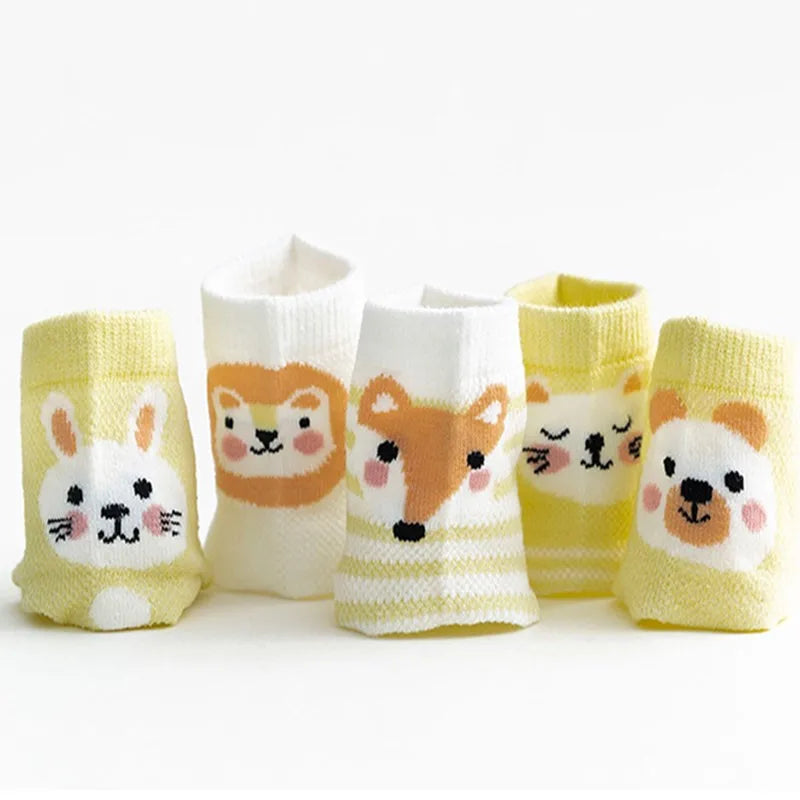 5Pairs Toddler Socks Mesh Thin