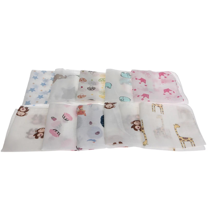 10pcs 28*28cm Two Layer towels