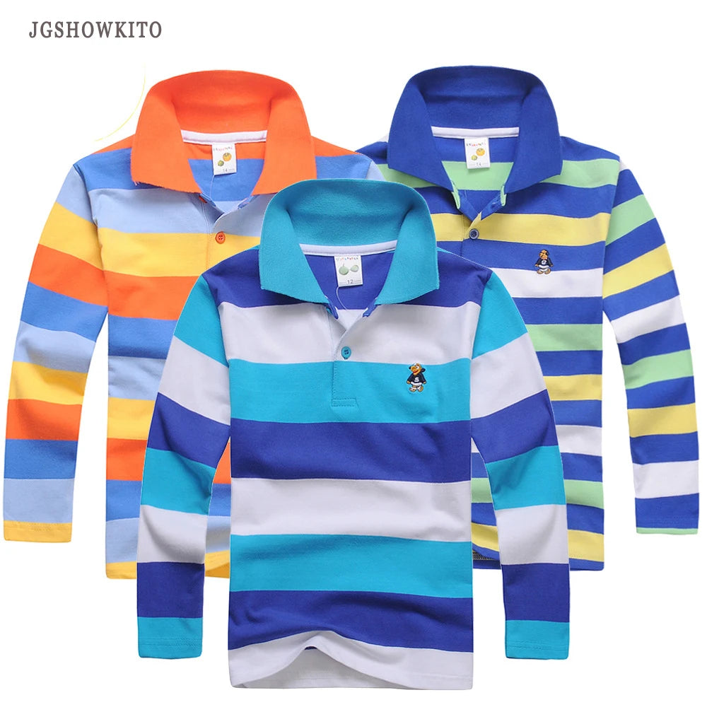 Boy Polo Shirt Color Stripes