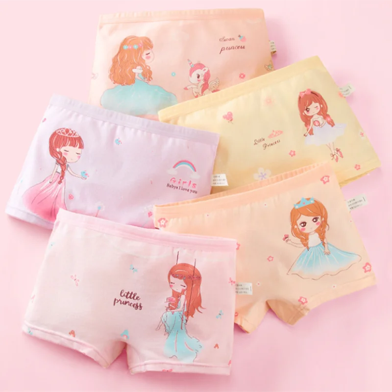 5Pcs Girls Cartoon Underpants