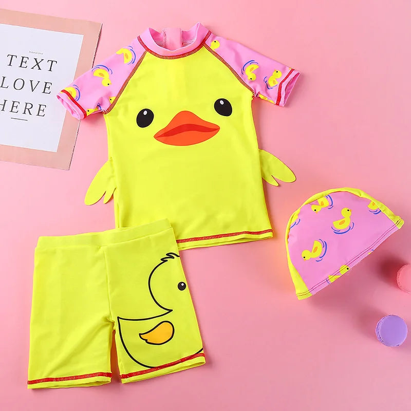 Duck Children Swimsuit UV Protection