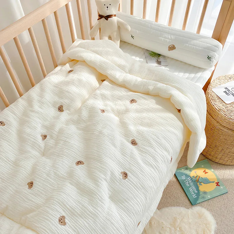 Bear Bunny Baby Soft Cotton Blanket