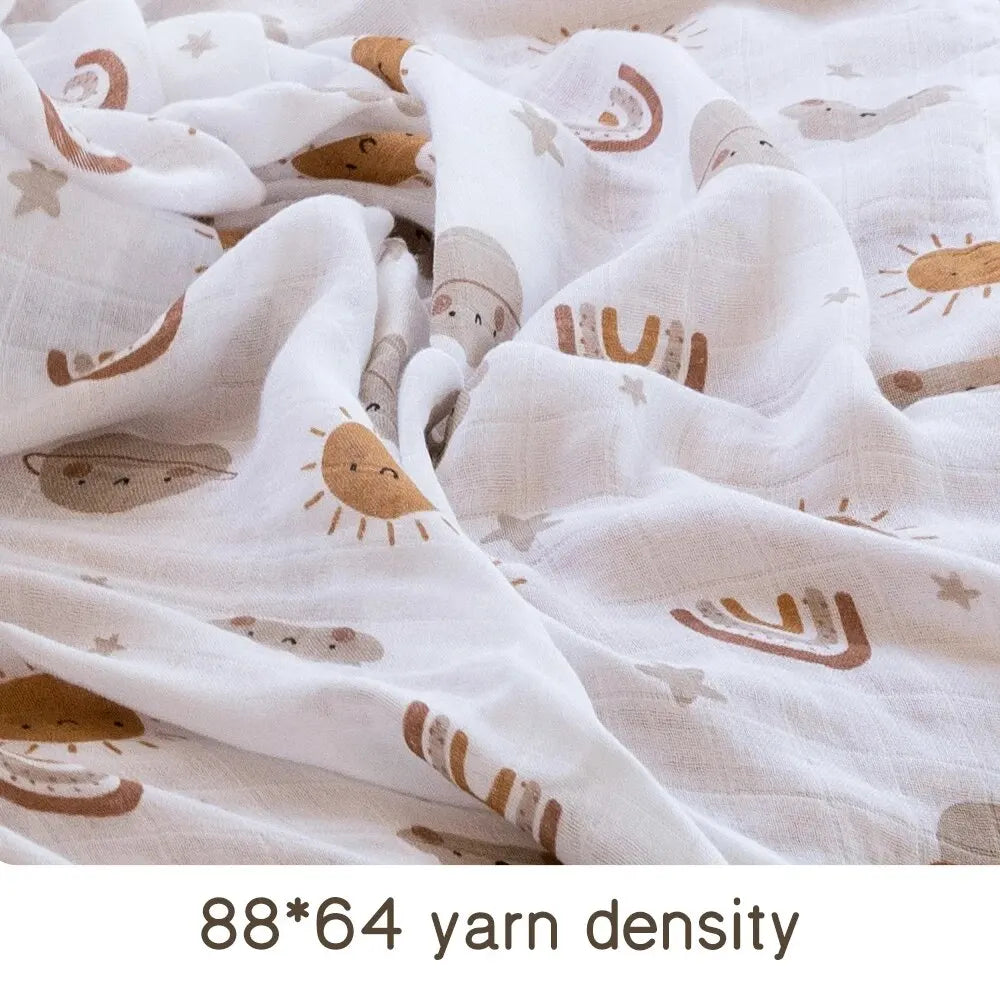 Bamboo Cotton Muslin Swaddle