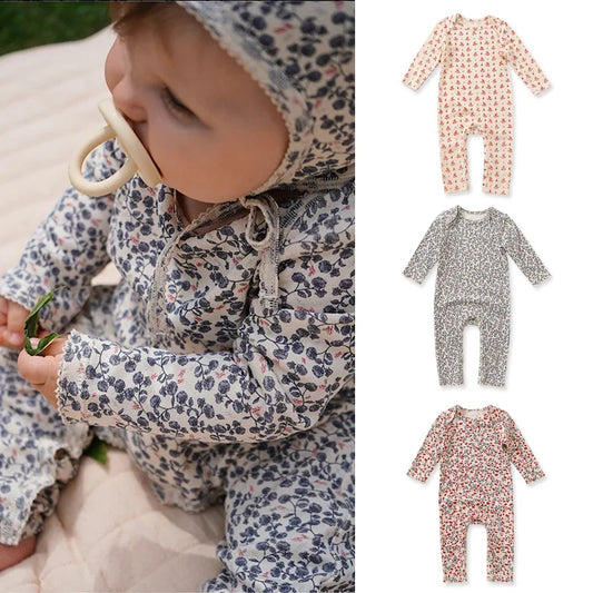 0-24M Cotton Floral print romper