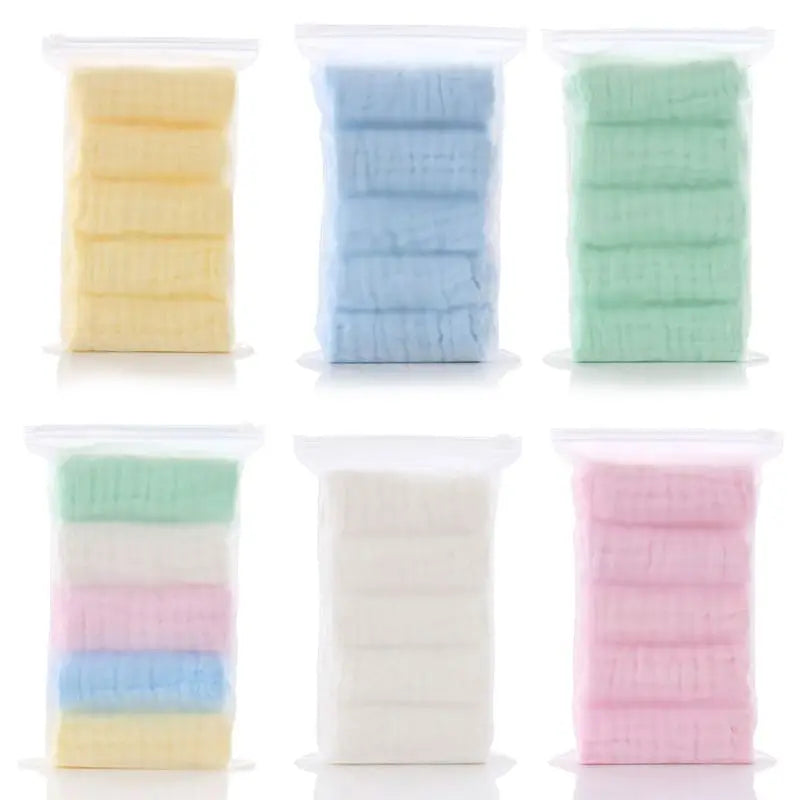 5pcs Baby Square Towels