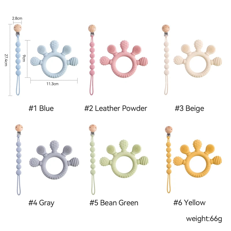 Baby Silicone Pacifier Chain Clip