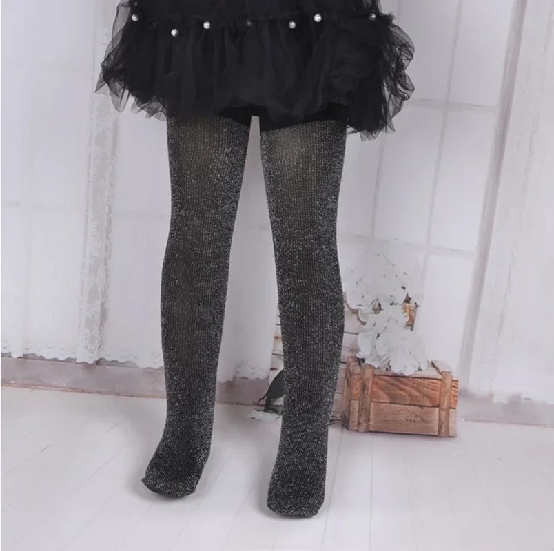 Glitter Velvet Solid Colour stockings