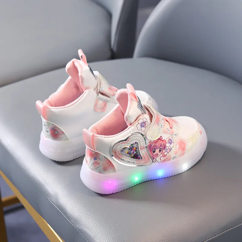 LED Lights Kid Sneakers Soft Sole