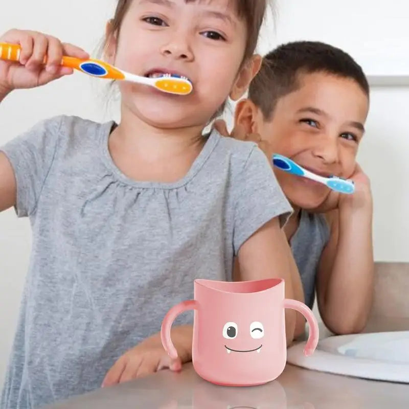 Cute Toothbrush Cup Double Handles