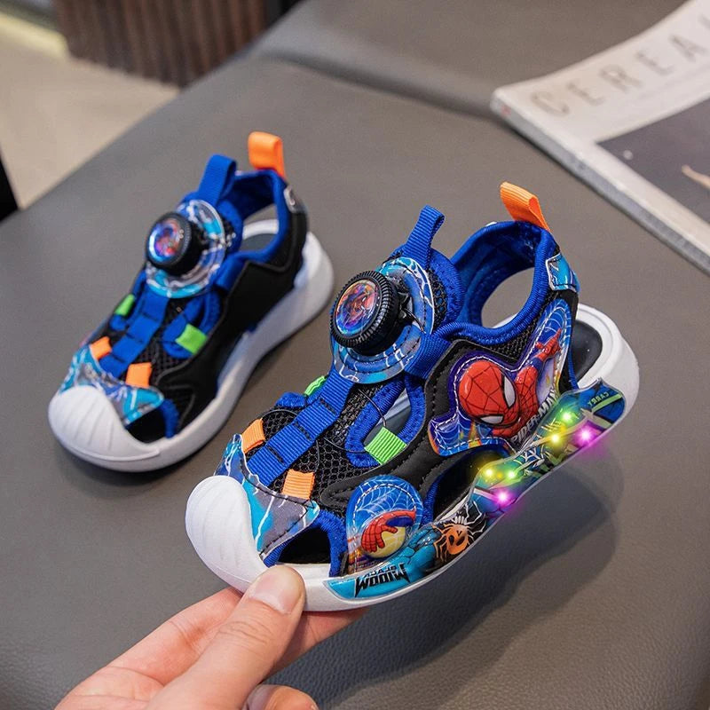 Led Light Spiderman Sandals