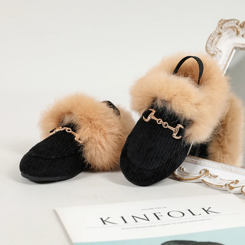 0-12y Fur Slippers